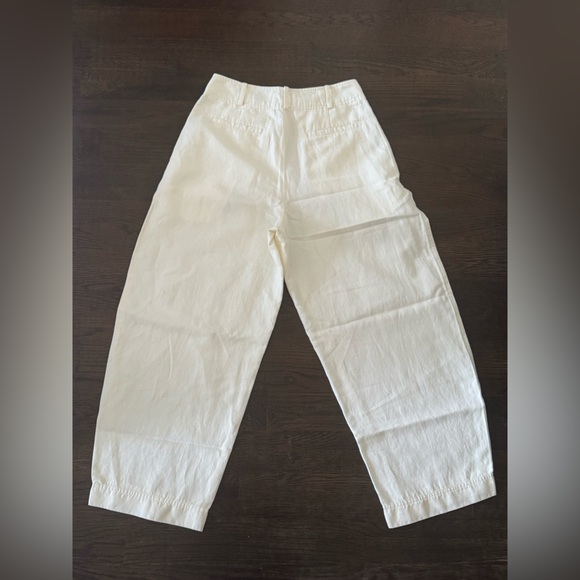 Apiece Apart - Bari Cropped Trouser -  Cream Sz 6 - Picture 3 of 6